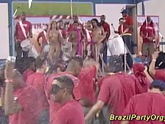 brazilian gangbang, wild, party