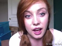 Solo Redhead Tries To Masturbate Without Getting 