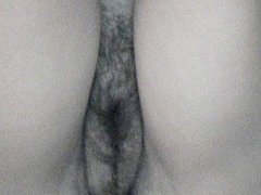 Slender babe is got a sexy hairy pussy 