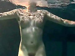 Naked teenage body is beautiful underwater 
