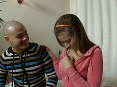 Russian brunette teen Viktoria wants cock in her 