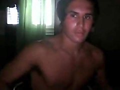 Cute guy strokes for naughty webcam show 