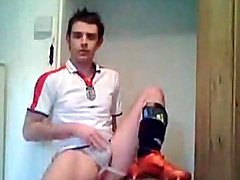 Soccer player masturbates in his jockstrap 