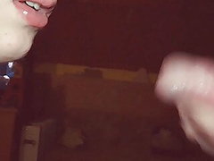 Hungry Girl Sucks Big Cock And Gets Cum In 