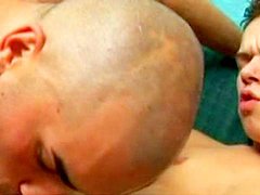 Cute bald gay gets his ass fucked 