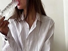 deepthroat pussy-to-mouth, blowjob, throat, sucking