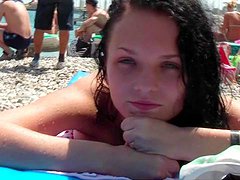 Hot babes in bikini go down in compilation 