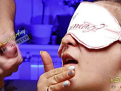 french blindfolded, hidden-cam, game, blowjob