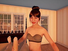 XPorn D Virtual Reality Handjob by a Cute Asian 