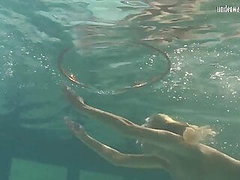 Russian lesbian girls swimming