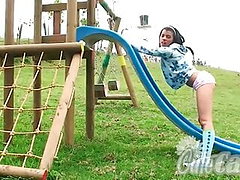Hot Cute Carla Teases Naked in a Playground 