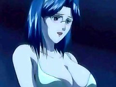 Huge tits on hentai girl that gets laid