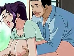 Cock in ass of big tits anime 