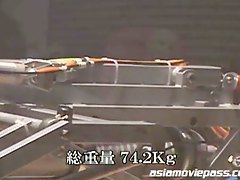 Japanese cock machine testing on the stree