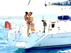 Hardcore gay sex on a private boat 