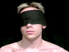 Cute blonde twink is having the best blindfold sex 