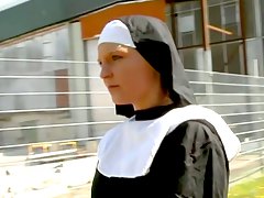 Sweet Lesbian Nun Turned into Nasty Mistre